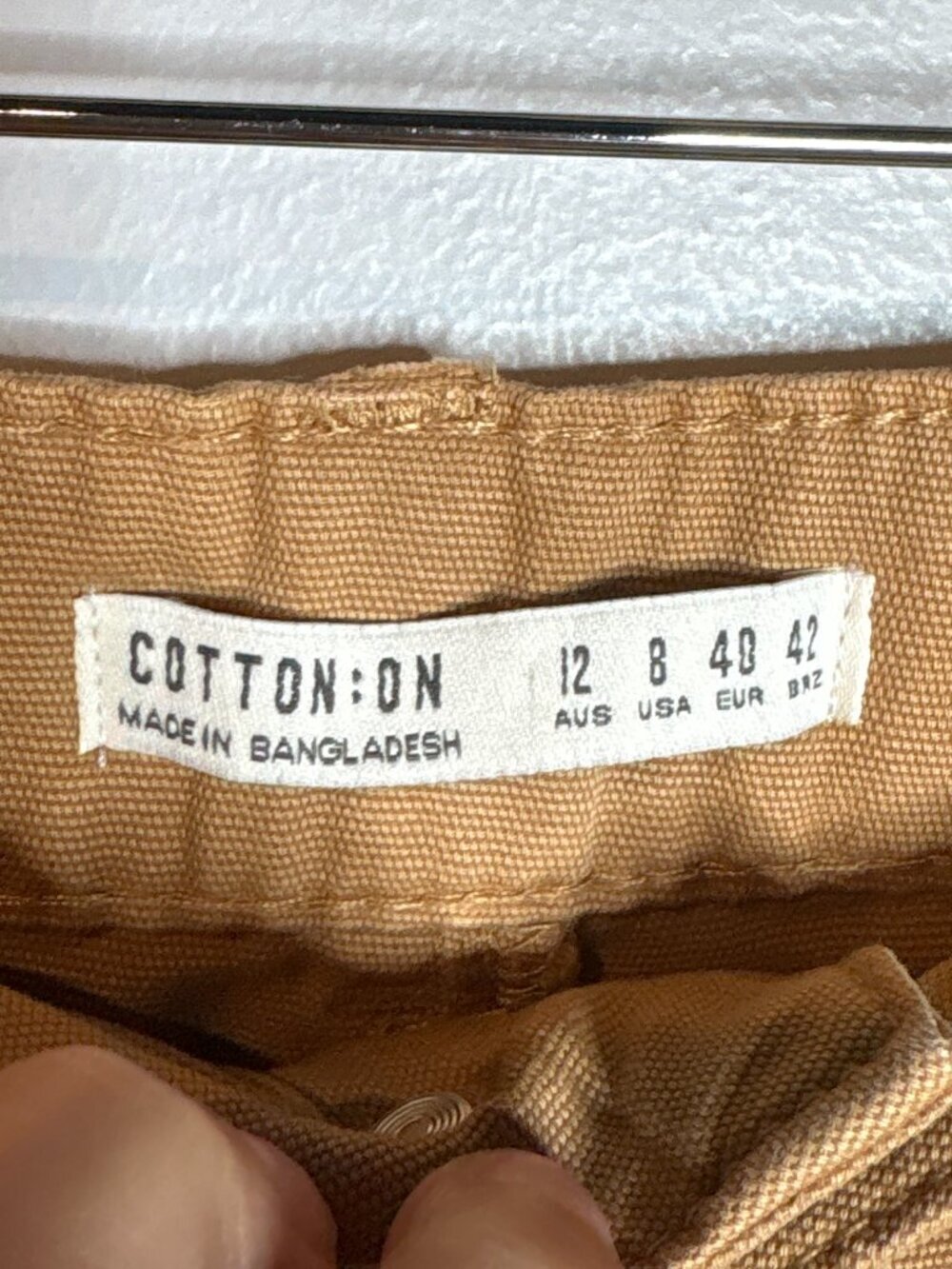 Cotton On tan chino cropped pants - Picture 3 of 5